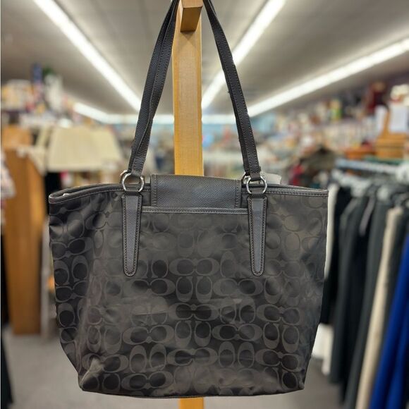 Coach Ward Signature Brown Tote - Picture 4 of 7